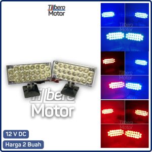 Lampu Strobo Kedip LED 2 Mode Blitz Flash Kotak Strobe Motor Mobil Universal