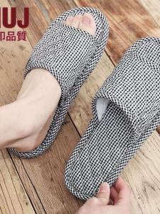 Dép Đi Trong Nhà Bằng Vải Cotton Cho Nam Và Nữ Mùa Xuân Hè Thu Đông Đế Mềm Êm Ái Đi Trong Nhà Sàn Gạch Không Tiếng