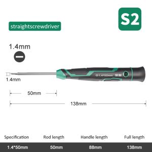 Magnetic Phillips/Slotted Screwdriver Precision Screwdriver with Rotary Head Mini Screwdriver Home Repair and DIY Projects