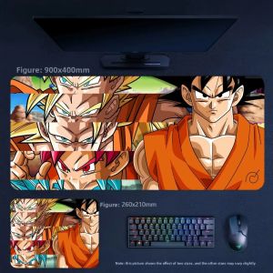 Bandai | Kích Thước Lớn Dành Cho Bé Trai Trò Chơi Thể Thao Điện Tử Dragon Ball Mouse Pad Xu Hướng Thời Trang Hoạt Hình Hoạt Hình Da Miếng Lót Chuột Cho Văn Phòng Tiện Lợi