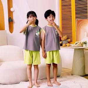 2023 Summer Children's Suit: Boys & Girls Waistcoats Vest Shorts Two-Piece Set