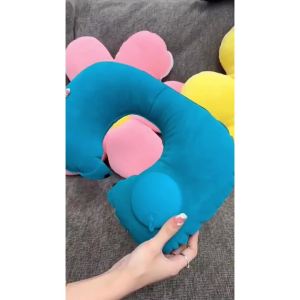 Gối bơm hơi tự độnggối chữ Ugối du lịchgối bơm hơikhông cần thổi miệnggấp gọn tiện mang theo - ALLIN