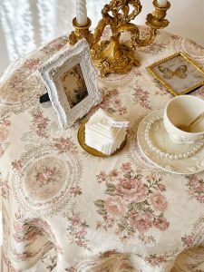 French Entry Lux Fancy Lace Tablecloth Nanyang Ancient Style Cotton Linen Cover Towel Coffee Table Cloth American Pastoral round Table