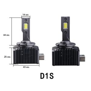 D1S D3S LED ไฟหน้า HID D2S D4S D8S 70W โคมไฟอัตโนมัติสูงต่ำ D2R D4R CANBUS Led สองด้าน CSP ชิป 6000K Plug & Play 12V 24V