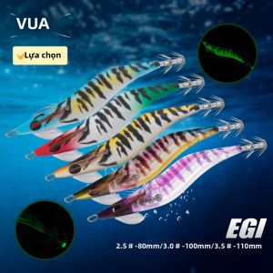 Mồi Câu Mực Dạ Quang Kingdom Far Casting EGI 2.5 #   10g - 35 #   Mồi Câu Giả 195g Có Móc Câu Mực Để Câu Cá Trên Sông Biển