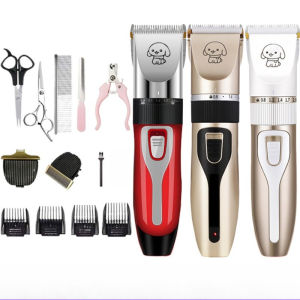 Dog Hair Clipper Pet Hair Trimmer Set Puppy Grooming Electric Shaver Ceramic Blade Cat Accessories Cordless Charging Professiona