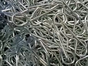 100Pcs R Type Split Cotter Pin Kit Steel Wave Spring Fastener Cotter Pin Clip Set For Tow Tractor