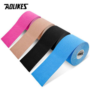 AOLIKES | AOLIKES 5cm*5m Sports Waterproof Kinesiology Tape Stickers Athletic Bandage Muscle Recovery Protector Strapping Pain Relief Gym