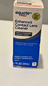 Dung dịch vệ sinh kính áp tròng vô trùng equate Enhanced Contact Lens Cleaner STEP 1 30ml của Mỹ