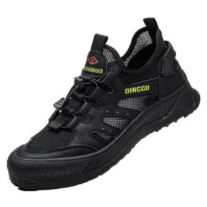DINGGU | Lightweight Anti-odor Steel Toe Anti-smash Anti-puncture Breathable Summer Safety Shoes