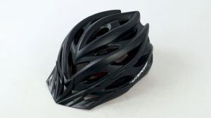 TaffSPORT Helm Sepeda EPS PVC Shell dengan Lampu Backlight - 1105 - Black