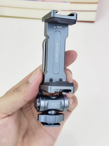 Phone Holder for Tripod 360° Adjustable & Cold Shoe Phone Holder Adapter For Camera Hot Shoe Tripod Phone Holder