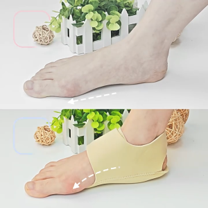 VTTO 1 Pair Back Heel Protective Sleeve Heel Pad Velcro Adjustable Gel Heel Protectors Washable Arch Wrap Flat Feet Support Pain Relief Plantar Fasciitis