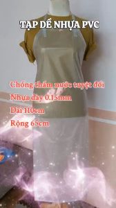 [ Combo 10 Cái ] Tạp Dề Nhựa Chống Thấm Nước. Yếm Nhựa Chống Thấm. Nhựa Dày 0.15mm Dùng Trong Chế Biến