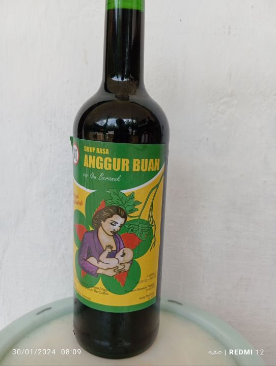 sirup rasa anggur cap ibu beranak 100% asli