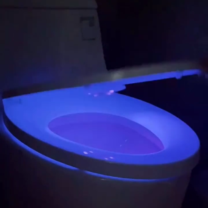Đèn led UV khử khuẩn bồn cầu thông minh 4 đèn dùng pin sạc (kèm 10 gen thơm)