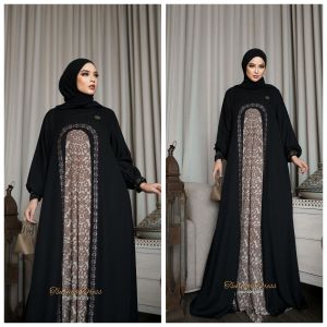 DAMLA ID GAMIS SEMI ABAYA PRODUK TERBARU KEKINIAN AMORO BY RUBY EDISI TSURAYA 2025 CHIC ELEGAN TERBARU