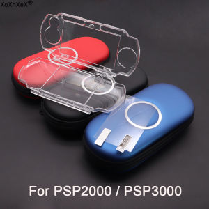 EVA Storage Bag & Clear Protective Cover Case & Protective Film for PSP 2000/3000 Game Console Travel Protective Case