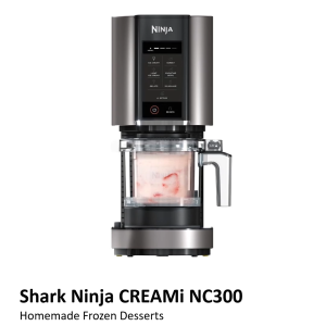Shark Ninja CREAMi NC300 Ice Cream Maker 800W | Ice Cream Gelato Sorbet Milkshake & Smoothie Bowl | BPA-Free | Dishwasher Safe