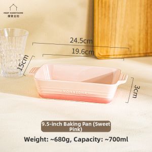 MODERN SWEETHOME | Ceramic Baking Dish for Oven and Microwave
