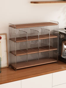 CHUJUN | Dustproof Acrylic & Wood Cup Organizer