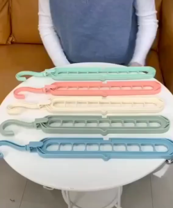 Combo [10 cái] Móc Treo quần áo đa năng tiết kiệm diện tích treo đồ tiện lợi móc 9 lỗ quay 360 độ