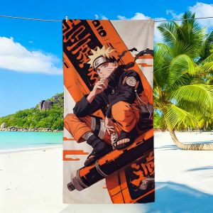 NARUTO | Naruto Uzumaki Khăn Đi Biển Khô Nhanh Khăn Thể Thao Dành Cho Du Lịch Và Cắm Trại Lớn Mềm Mại Trọng Lượng Nhẹ Polyester/Cotton Chống Cát