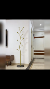 Marble gold coat rack floor-standing light luxury and high-end coat rack simple and modern bedside coat rack