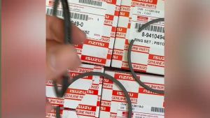 แหวนลูกสูบ ISUZU C240-KBZ-รถยก โฟคลิฟ รุ่น 3แหวน KYODO แท้ๆ 8-94104949-0/OGNKP