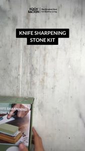KOCH&BACKEN Whetstone Knife Sharpening Stone 2 Side Grit 400/1000 and 3000/8000 - Batu Asah Pengasah