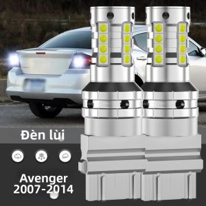 2 Chiếc Xi Nhan CANBUS LED Ngược Đèn Dự Phòng Cho Dodge Avenger 2007-2014 Trắng 6000K Độ Sáng Cao 8W Đèn Tín Hiệu Phụ Kiện