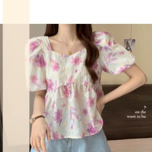 LEAShop ห้ามพลาด เสื้อแขนแฟชั่นผู้หญิง งานสวยมาก สวมง่ายใส่สบาย ผ้านิ่ม ลายดอกไม้สวยๆ ละมุนดีต่อใจ แมทช์ง่ายมาก สายแฟชั่นต้องมีแล้วมั้ย สวยสุดปังม๊าก