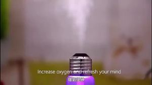 400ml Colorful Bubble Lamp Portable Humidifier Small Cool Mist USB Personal Desktop Humidifier for Bedroom Travel Office Home