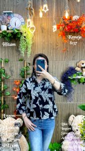 BAJU WANITA TERBARU KEMEJA WANITA 8137 KEMEJA TRENDI KEKINIAN