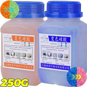 Orange Waterproof Reusable Silica Gel Beads Color Changing Pure Silica Gel Desiccant Moisture Absorber Electronic Supplies