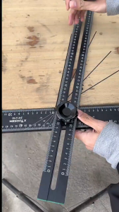 TuoSen T-Square Movable Angle 2 in 1 Positioning Marking Ruler 拓森丁字尺