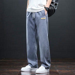 Mens Thin Tencel Loose Straight Jeans