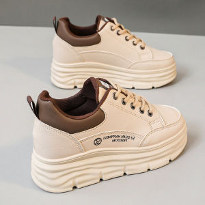 รองเท้าส้นแบนหนังแท้สำหรับผู้หญิง LUFFMOYE ทรงลำลอง สวมใส่สบาย ทรงหัวมน ส้นแบน สวมใส่สบาย สำหรับผู้หญิง