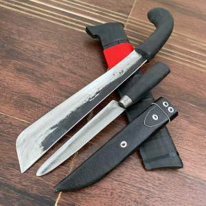 Golok serbaguna asli baja bonus pisau