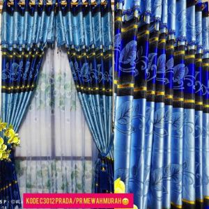 gorden bahan prada/gorden poni gabung