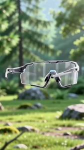 Kapvoe- Gold Photochromic Cycling Glasses Sport Mens Sunglasses for Men Bike Bicycle Woman Outdoor UV400 Bike Goggles Baseball