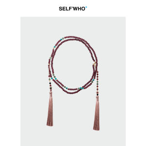 Traditional Chinese Style Beaded Long Necklace