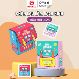 Khăn Lau Kính Modeco Lau Sạch Bụi Bẩn Dấu Vân Tay Khử Khuẩn Chống Nhờn Trên Mặt Kính - Hộp 100 Khăn