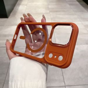 [Compatible with MagSafe] [AI Side Camera Button] Clear Hard Back Anti Yellowing Anti Scratch Shockproof Phone case for iPhone 17 Pro Max CaseiPhone Air Case iPhone 17 Case17 Pro Case