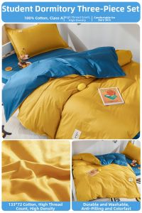 HEYUE | Cotton Dormitory Bedding Set 90x190cm