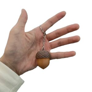 Acorn Button Clickers Fidget Toy Keychain Mini 3D Printing Toys Portable Finger Button Key Ring Decompression Gifts Adults Amagi