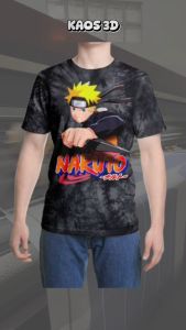 Kaos 3D 3 Dimensi Naruto Uzumaki Premium Bangkok Thailand