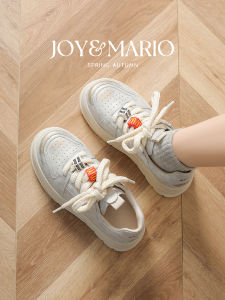 J&M Heightening Thick Bottom Shoes Womens Fashion Cross Strap Leather Upgraded Fall Winter New Style Padded Flat Shoes