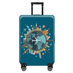Travel Luggage Cover Protector for 18-26 Inch High Elastic Travel Suitcase Polyester Protective Cover