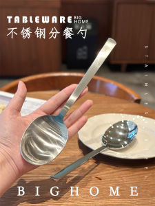 Large Long Handle Stainless Steel 1810 Public Spoon for Restaurant Dining Serving Soup And Food in Home Use Utility Spoon